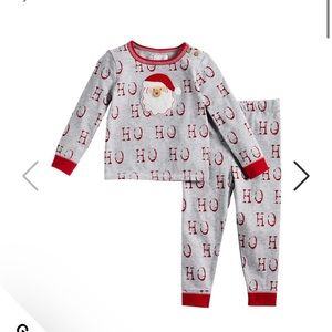 Mud pie 4t Toddler Ho Ho Ho Christmas pajamas unisex
